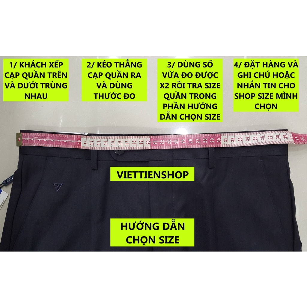 (6173 KKR) QUẦN KAKI VIỆT TIẾN CÓ LY (KO ÔM - REGULAR)