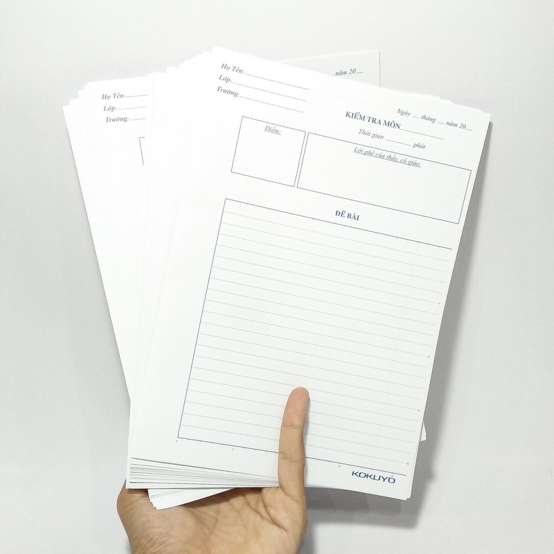 Giấy kiểm tra kẻ ngang Campus BM70G-30