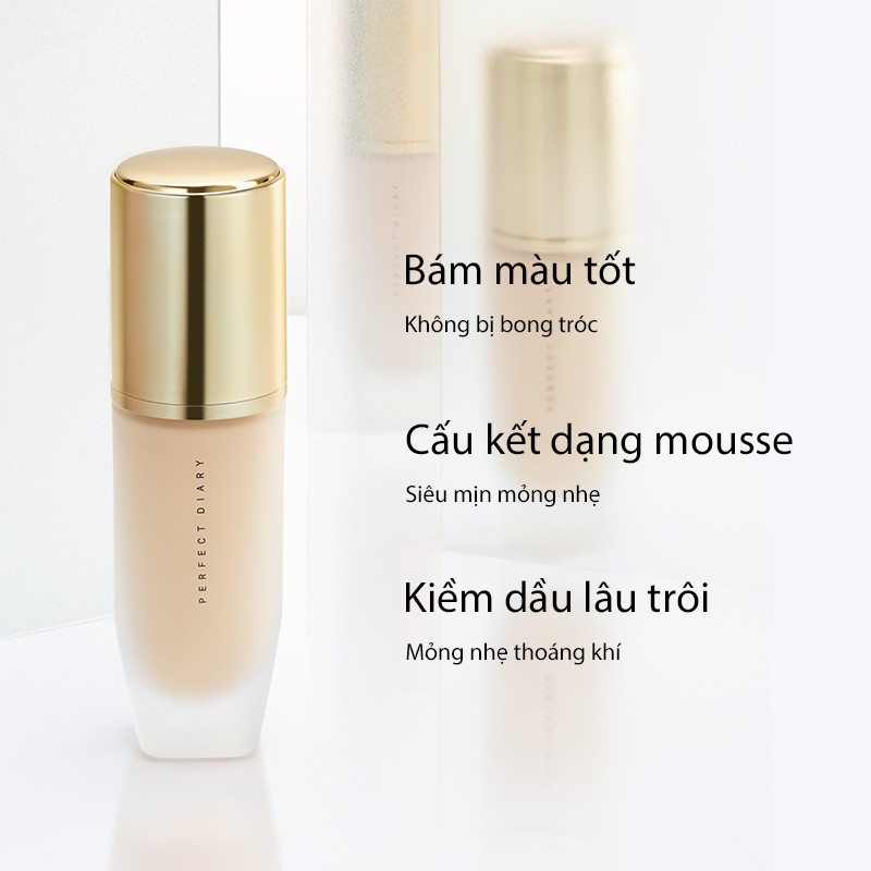 Kem nền Perfect Diary lì mịn màng lâu trôi che phủ tốt 30ml