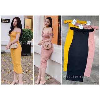Đầm trể vai bèo