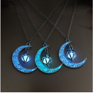 Dây Chuyền Nữ Vầng Trăng Khuyết Dạ Quang Phát Sáng Trong Đêm DCFULLTRANGDAQUANG09