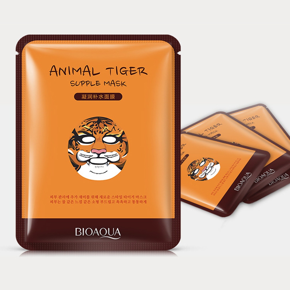 Mặt Nạ Dưỡng Ẩm Làm Trắng Da Thiết Kế Hình Động Vật Dễ Thương