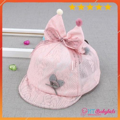 Nón Kết Kiểu Dáng Nơ Đáng Yêu Cho Bé