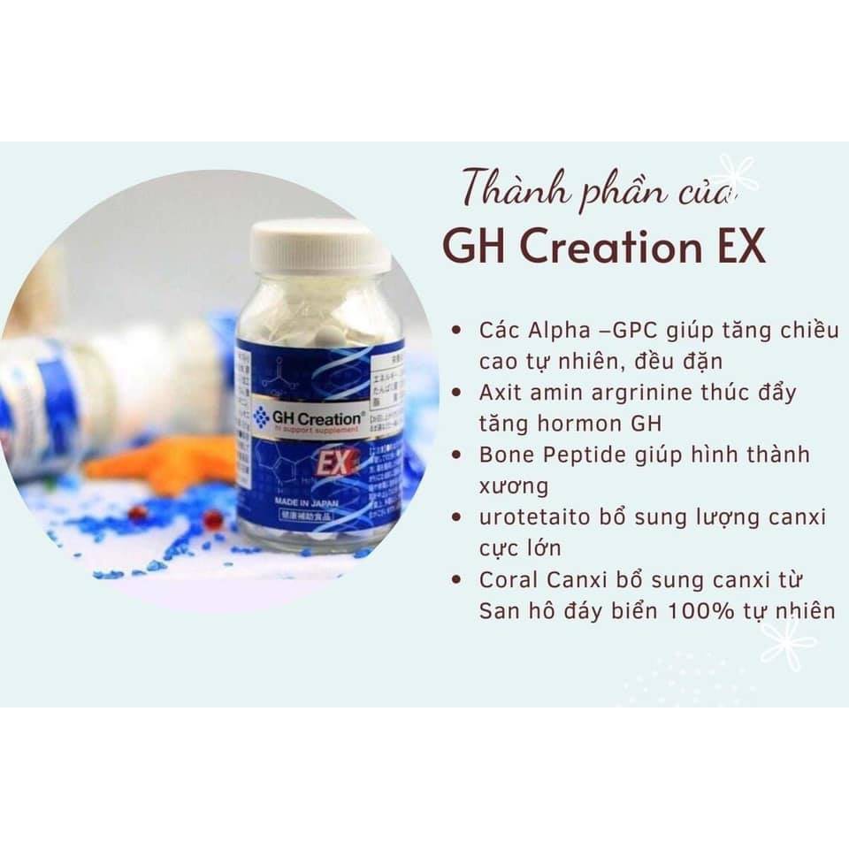 Viên uống tăng chiều cao GH Creation EX 270 viên nhật bản