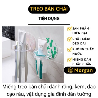 [1 ĐỔI 1] Móc Dán Tường Nhà Tắm - Miếng Treo Bàn Chải Đánh Răng, Kem, Dao Cạo Râu Tiện Lợi 9219
