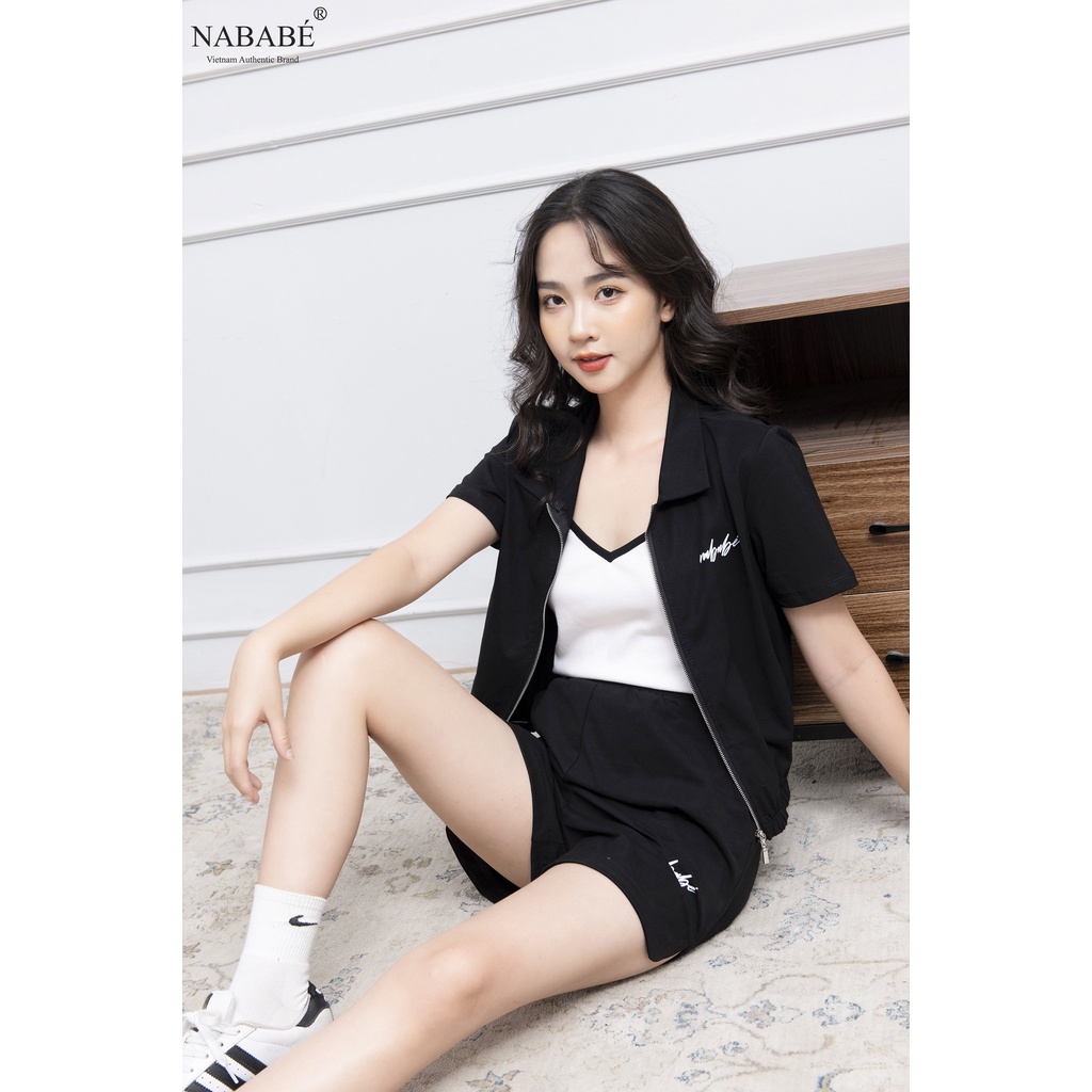 Sét 2 chi tiết,  quần đùi kèm áo khoác ngoài nặng động NLB00116-SS