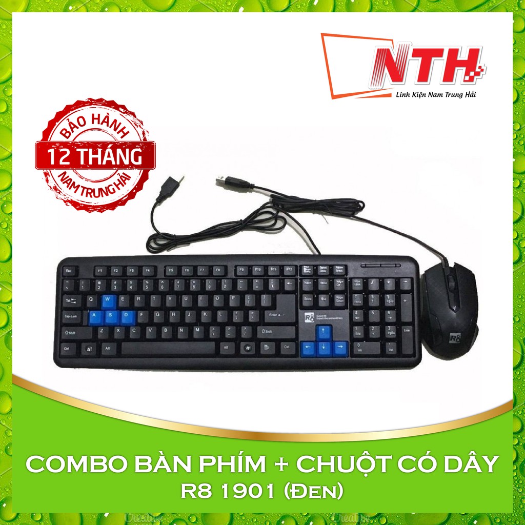 COMBO PHÍM CHUỘT R8 1901