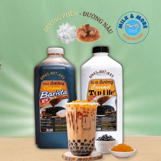 Siro đường Caramel chai 2,5kg (Caramel Brown Sugar Syrup 2.5kg )