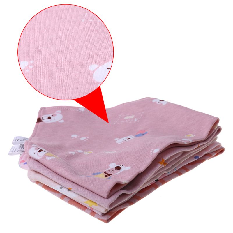 Set 5 Yếm Ăn Cotton Hình Tam Giác Dễ Thương Cho Bé