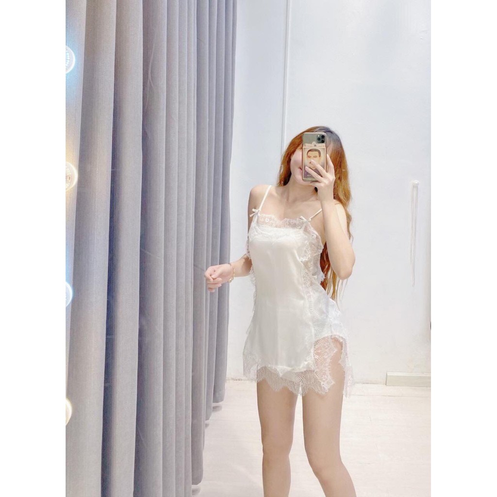 Đầm ngủ nữ khiêu gợi, Đầm ngủ viền ren kiểu mới - YuRi Boutique
