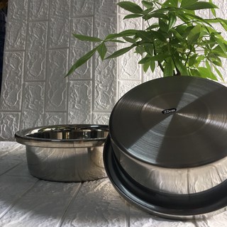 Thau trộn Inox cao cấp. đáy vuông Size từ 20-22-24-26-28cm .siêu bền, tuyệt đối an toàn cho sức khỏe