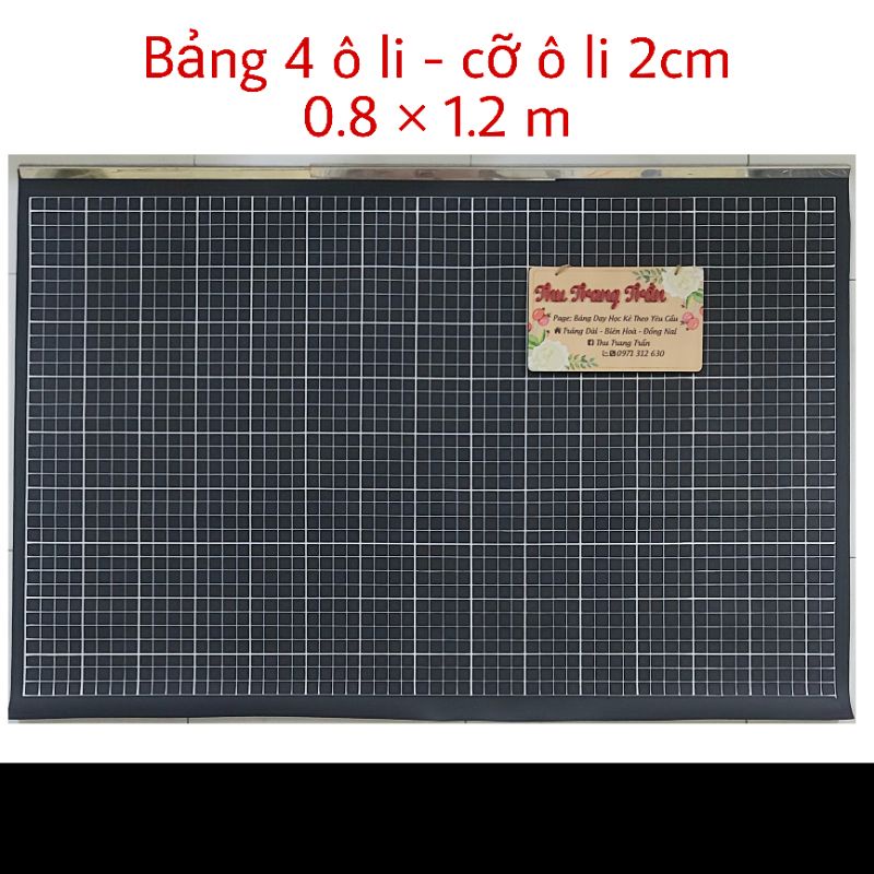✅ Bảng 4 ôli - cỡ ôli 2cm/2.5cm - 0.8×1.2m - ko nẹp