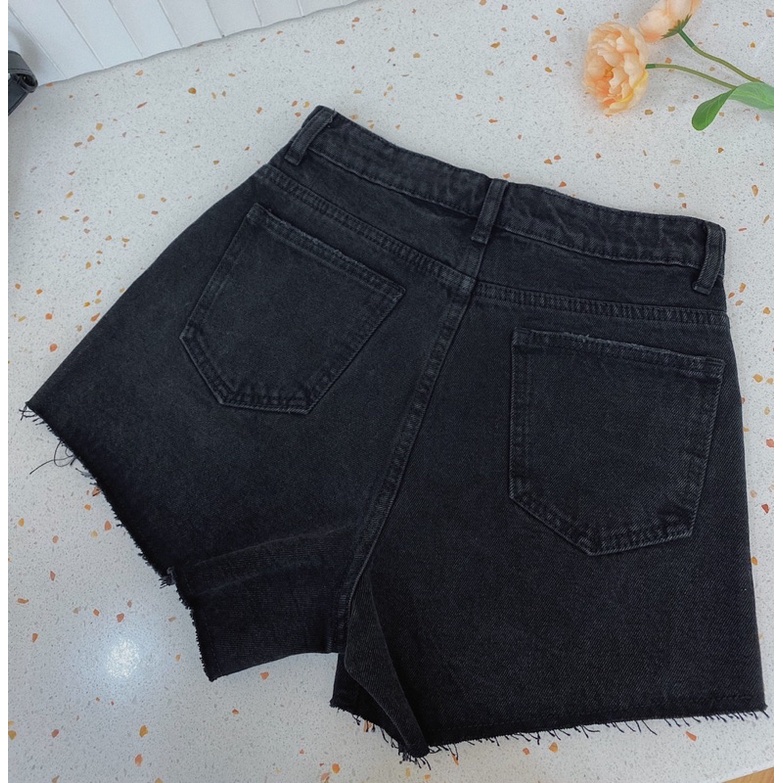 Quần shorts jean ngắn REVERCLOTHINGS, năng động tôn dáng, quần jean nữ ngắn
