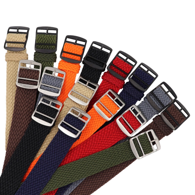 Dây đeo đồng hồ bằng nylon canvas bện 18mm 20mm 22mm dành cho nam nữ