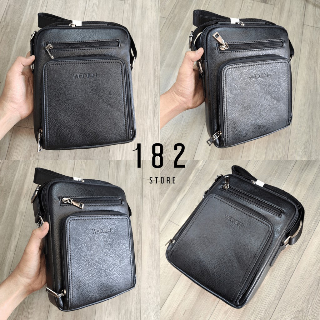 Túi Đeo Chéo WEIXIER Da Pu Cao Cấp Hàng Chính Hãng Chất Lượng Cao Đeo Vai Đi Làm Công Sở Đi Học WXD02 - The Black Box | BigBuy360 - bigbuy360.vn