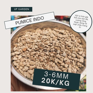 ĐÁ PUMICE 3-6MM - 1KG [Trang trí, giá thể trộn đất trồng sen đá vs xương rồng]
