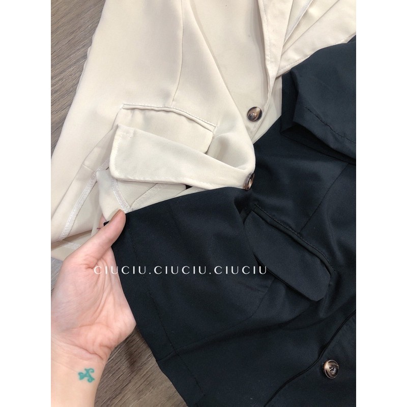 Khoác Vest Tay Ngắn Túi Gập | BigBuy360 - bigbuy360.vn