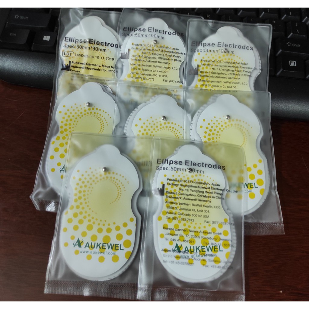 Miếng dán mát xa xung điện Aukewel loại 1 chính hãng - AK-2000, AK-2000II, AK-2000III, VIP, Dr Phone