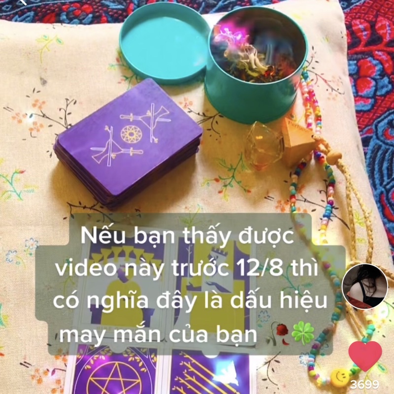 Combo khăn trải Tarot + túi gấp