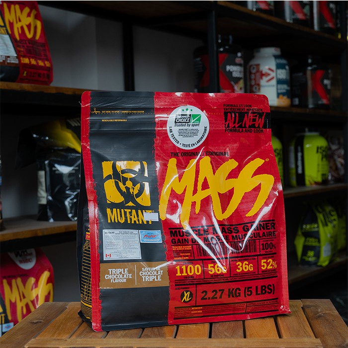 Sữa tăng cân Mutant MASS 12 Lbs  Hỗ Trợ Tăng Cân, Tăng Cơ Cho Người Gầy, Kén Ăn, Khó Lên Cân,  Authentic 100%.