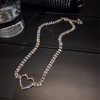 VÒNG CỔ CHOKER TRÁI TIM ĐÁ PHA LÊ