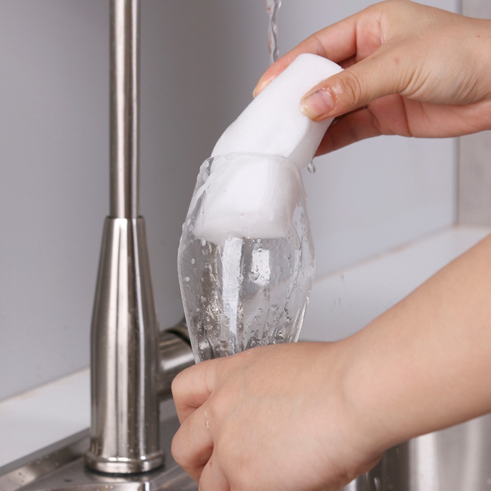 Miếng Bọt Biển Nano Rửa Chén Màu Trắng