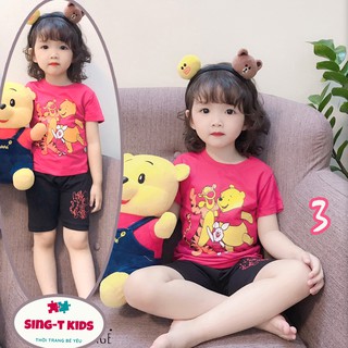 COMBO BỘ ĐỒ MẶC NHÀ CHO BÉ GÁI TỪ 12- 24KG