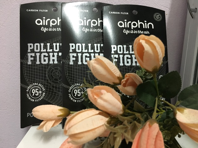 Khẩu Trang Cao Cấp Airphin Carbon Filter Chống Ô Nhiễm Lọc Bụi Mịn PM 2.5