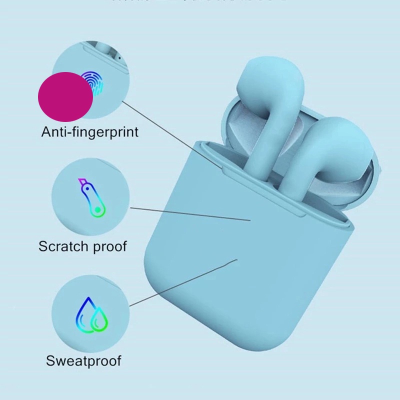 Tai Nghe Bluetooth 5.0 Không Dây TWS I12 Cho Điện Thoại inPods 12 i7