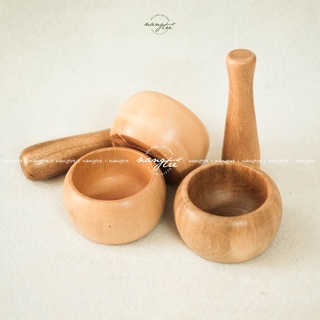Bộ cối chày gỗ kiểu nhật