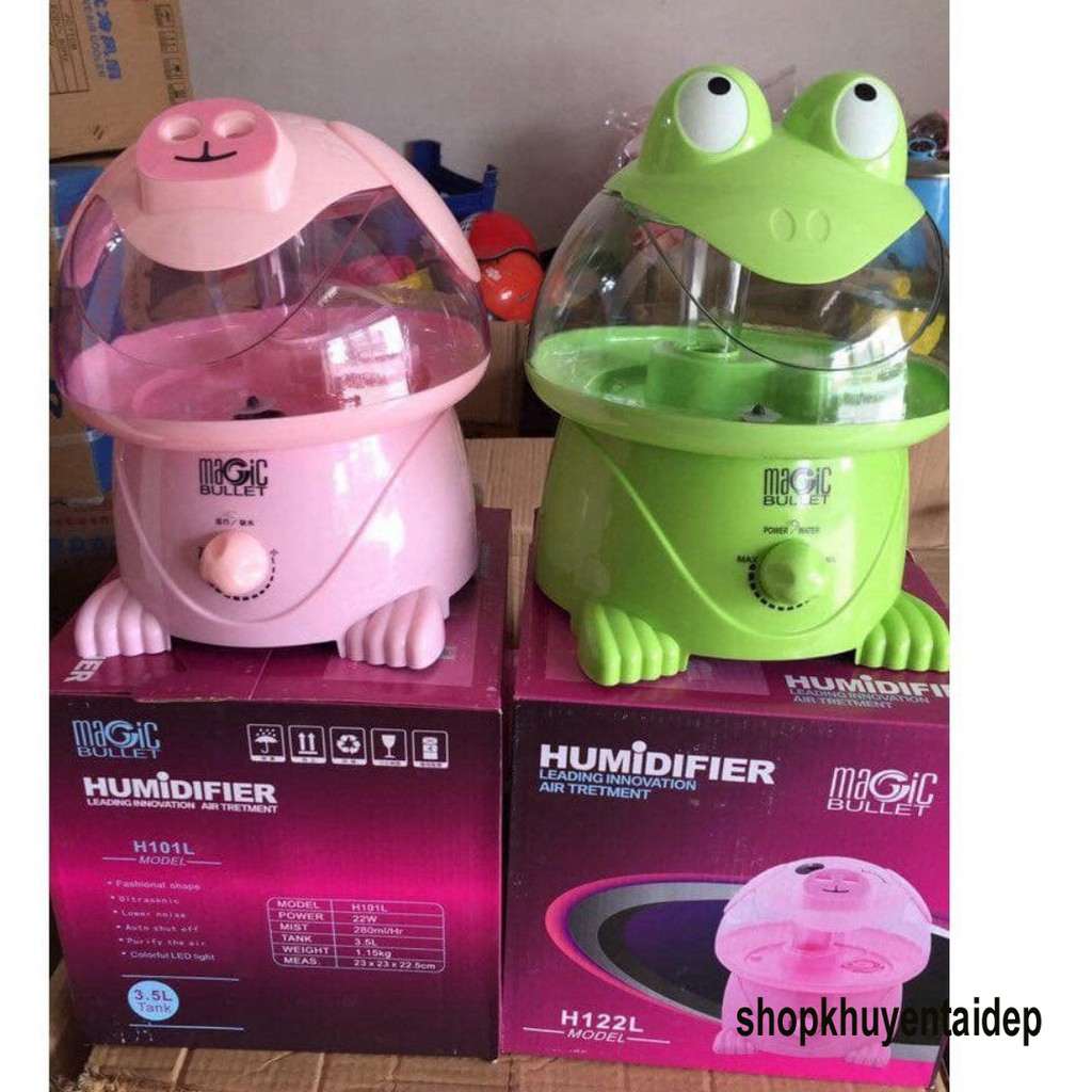 Ếch phun sương, máy phun sương tạo độ ẩm cao cấp-MÁY PHUN SƯƠNG TẠO ẨM HÌNH THÚ KASUMI KM-03 ( ẾCH CON )