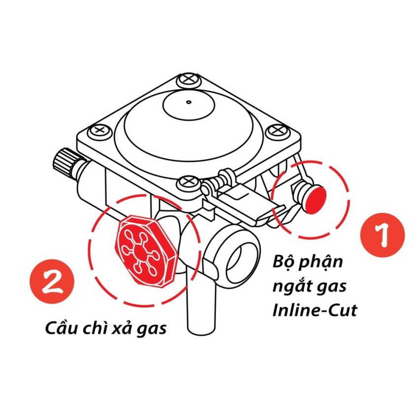 Bếp ga mini NaMilux 2S NA-1911PF-VN chống nổ màu ngẫu nhiên