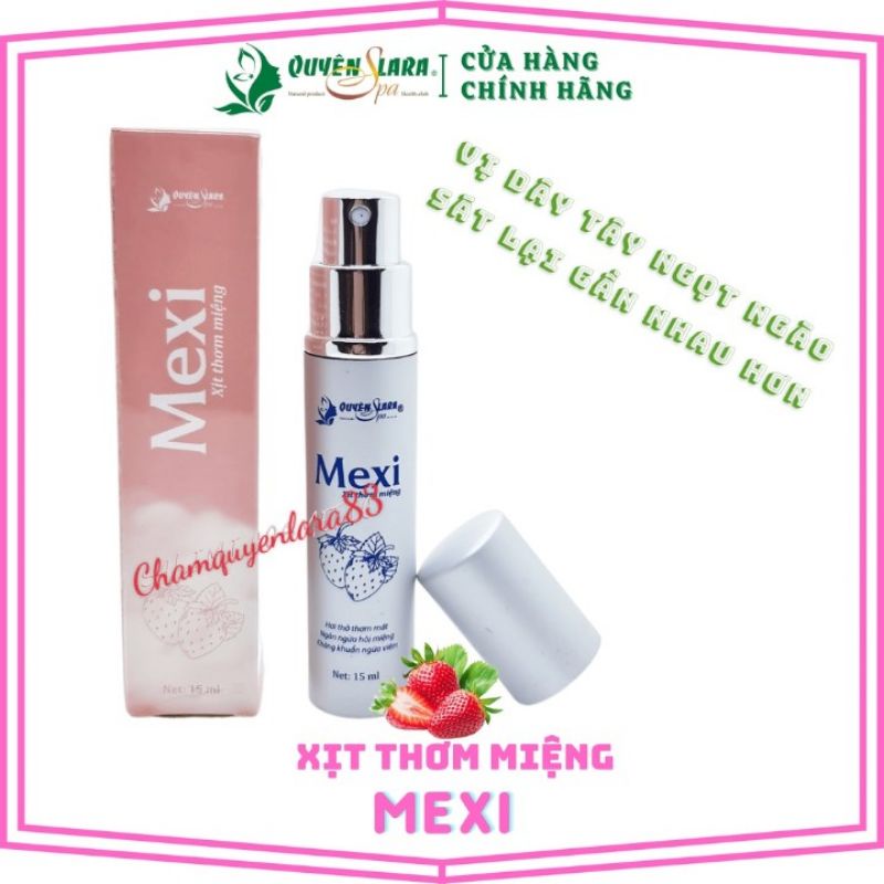 [chính hãng] xịt thơm miệng  Quyên lara 15ml Vị dâu