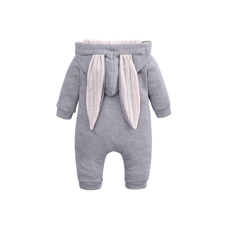 Body tai thỏ cotton dài tay thu đông cho bé trai bé gái xuất Nhật SL12