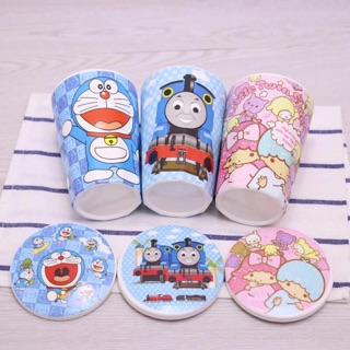 LY CÓ NẮP DORAEMON & HELLO KITTY