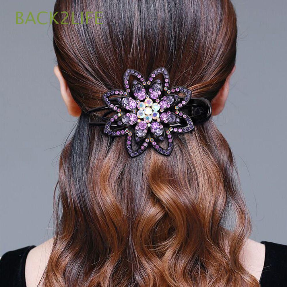 Kẹp Tóc Móng Vuốt Sau Lưng Thiết Kế Đơn Giản Cho Nữ 2life|Kẹp Tóc Mỏ Vịt Cho Phụ Nữ Trung Niên