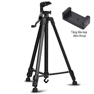 Chân Giá Đỡ Điện Thoại, Máy Ảnh Tripod 3 Chân Cao 1m4 Có Tay Cầm Quay Phim