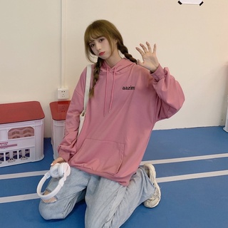 [CÓ BIG SIZE] Áo Hoodie Nữ Nỉ Da Cá Ulzzang Dáng Rộng HD74 - Liti shop