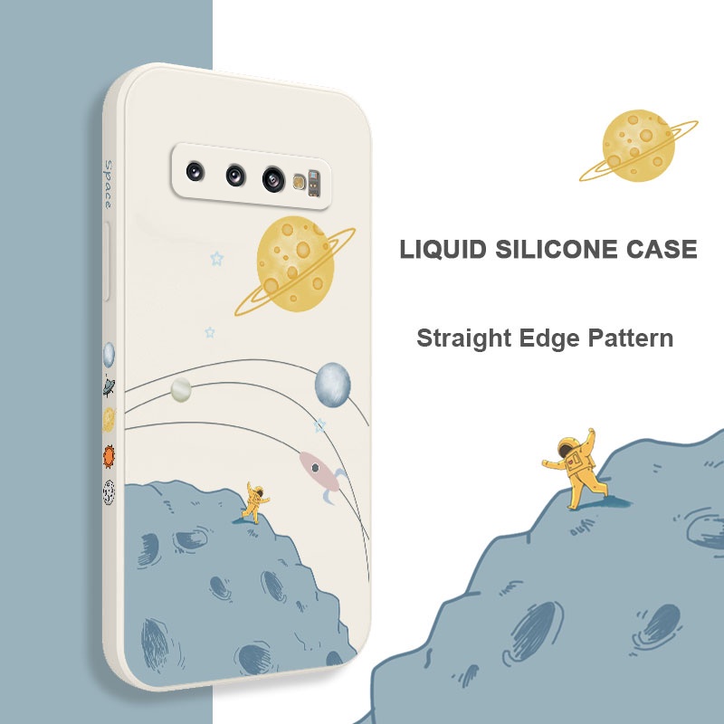 Ốp Điện Thoại Mềm Họa Tiết Hành Tinh Cho Samsung Galaxy S10 S10E Plus S9 Plus
