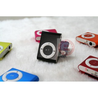 Máy nghe nhạc MP3 Protab vỏ nhôm kẹp áo+ tai nghe nhét tai  ( màu đen) shopee. vn|mochi04
