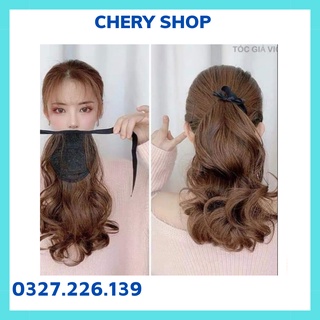Tóc giả nữ cột 💄 FREESHIP 💄 cột ngắn 25cm