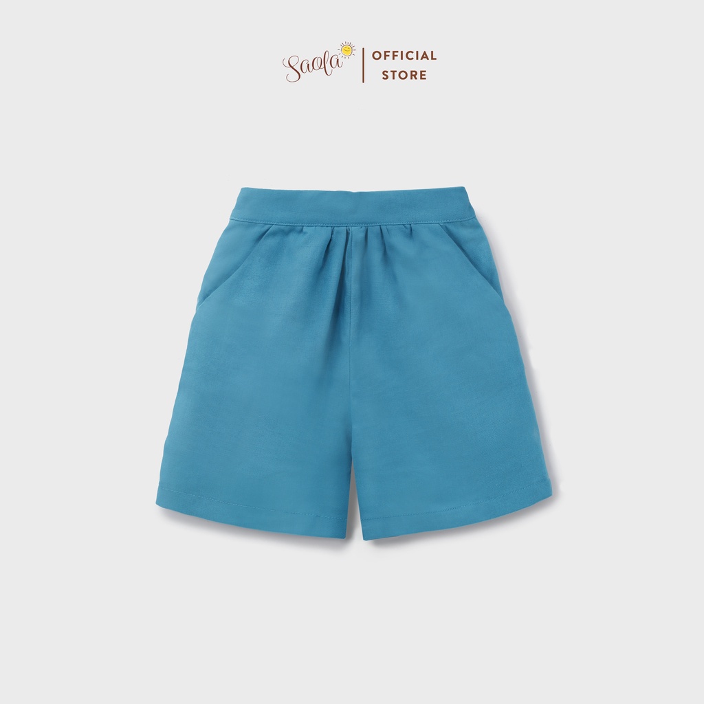 Quần Short Ống Suông Cạp Chun Phong Cách Hàn Quốc Cho Bé - SILAS PANTS - PAL004 - SAOLA KIDS CLOTHING