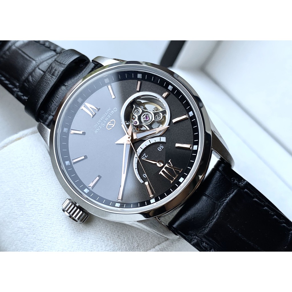 Đồng hồ nam Orient Star Open heart Brown Dial RE-AT0007N00B - Máy Automatic - Kính Sapphire