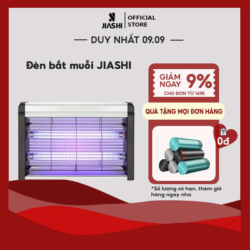 Đèn bắt muỗi thông minh Jiashi diệt 30 loại côn trùng bằng tia UVA tự động điện áp lớn 2500V - DBM01