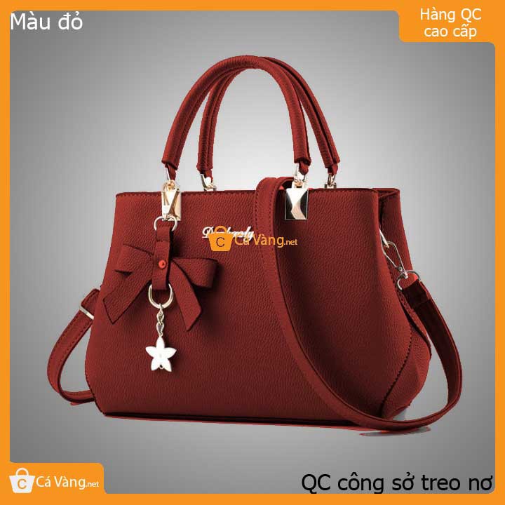 Túi xách nữ công sở treo nơ hàng Quãng Châu CAO CẤP size lớn