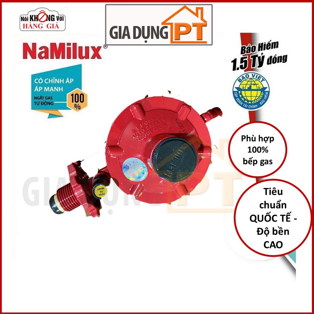 Van an toàn ngắt gas tự động Namilux NA-335S, bảo hiểm trách nhiệm sản phẩm lên đến 1,5 tỷ