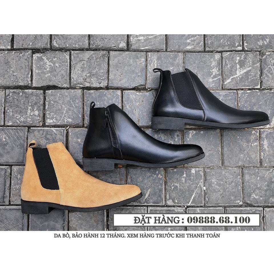 (Tặng Lót đế) Giày nam Chelsea Boost Khóa kéo cao cấp kiểu dáng đường phố Hot Nhất | BigBuy360 - bigbuy360.vn