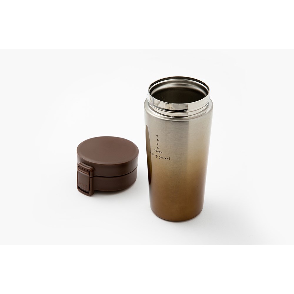 Bình Đựng Nước Tumbler ARTBOX Hàn Quốc Nút Bấm Không Gỉ Màu Vàng Đồng