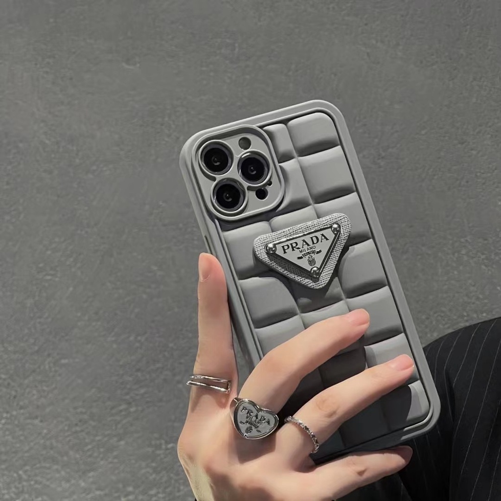 Ốp Điện Thoại In Logo Prada Cao Cấp Cho iphone 14 pro max 13 pro max 12 pro max 11 pro max xs max xr x