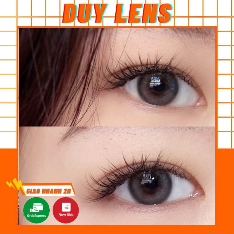 Lens Độ Cherry Gray ❤️FREESHIP❤️ Kính Áp Tròng Cận Loạn Hàn Quốc- Contact Lens Xám Tây Thời Trang 1 Năm Màu Đẹp Tự Nhiên